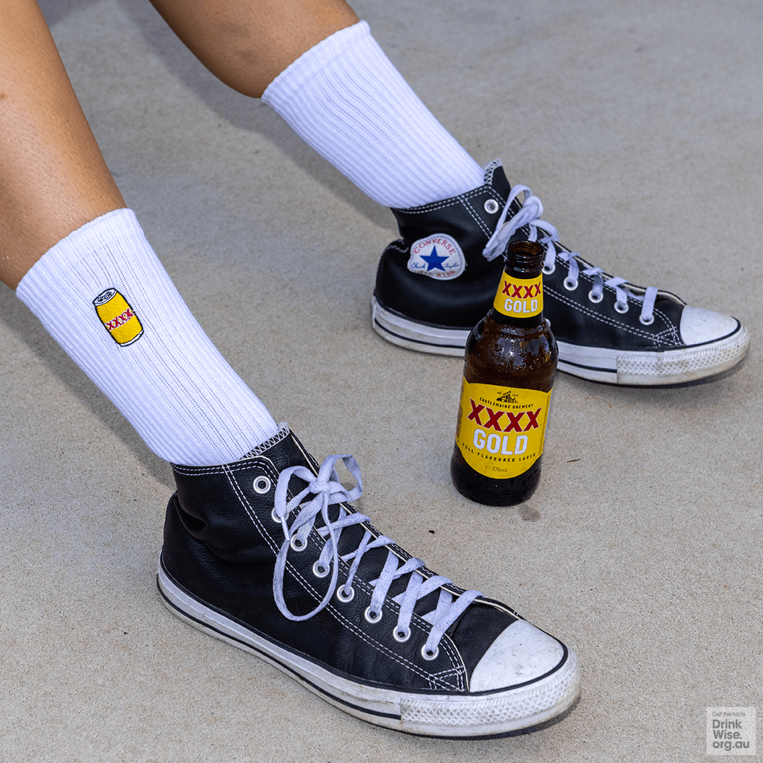 XXXX Tinny Tube Socks